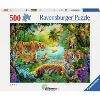 Ravensburger Tiger Family In The Oasis 500pcs (12001384)