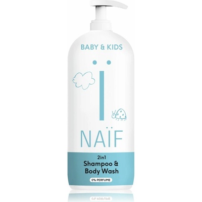 NAÏF Mycí gel a šampon 2v1 pro děti a miminka 500 ml