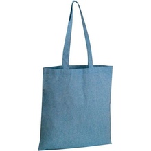 Recyklovaná bavlnená taška 140g/m², modrá