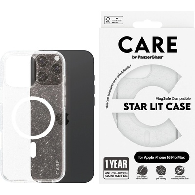 Panzer Калъф CARE - Star Lit White MagSafe, iPhone 16 Pro Max, прозрачен (5715685004100)