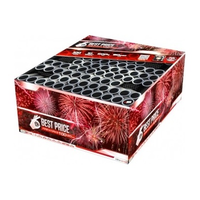 Kompaktný ohňostroj Best price multi shape 100 rán 20 mm