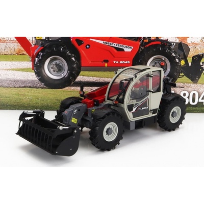 Universal hobbies Massey ferguson Mf Th.8043 Telescopic Tractor Elevatore Červená Šedá 1:32
