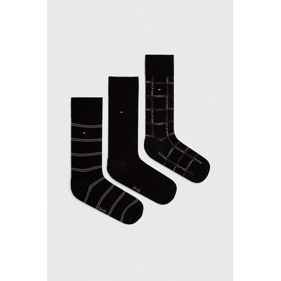 Tommy Hilfiger Чорапи Tommy Hilfiger (3 броя) в черно (701224445)