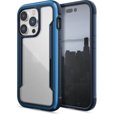 Raptic Кейс Raptic X-Doria Shield Case за iPhone 14 Pro, брониран гръб, син