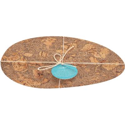 Casafina Podložka Vejce Cork Collection přírodní Iceberg 42x31cm