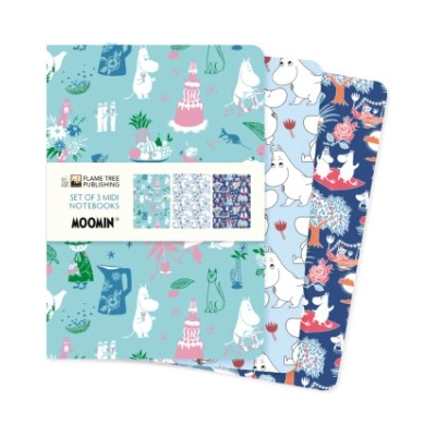 Flame Tree Publishing Moomin Classics Set of 3 Midi Notebooks | Flame Tree Publishing