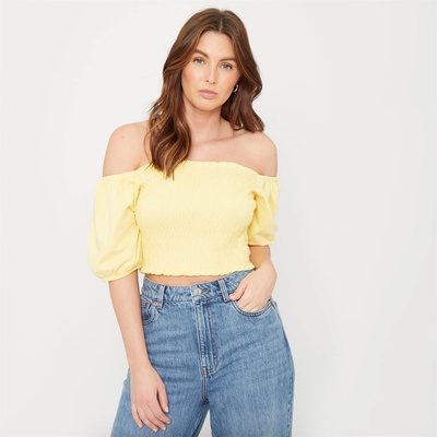 Be You Puff Sleeve Top Womens - Lemon