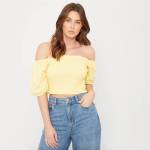 Be You Puff Sleeve Top Womens - Lemon