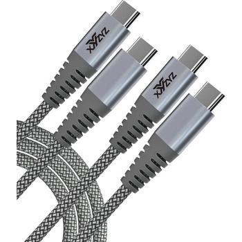 O2 200920 USB-C/USB-C 60W Nylon šedý