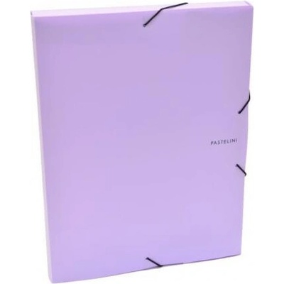 Kartonpp Plastový box s gumičkou Karton PP Pastelini fialový