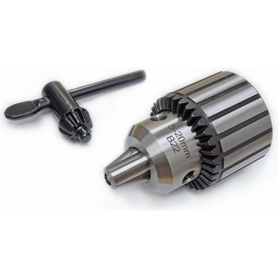 Vrtačkové sklíčidlo 5 - 20 mm B22 s kličkou , ČSN 241320 241320-050-200-B22HD