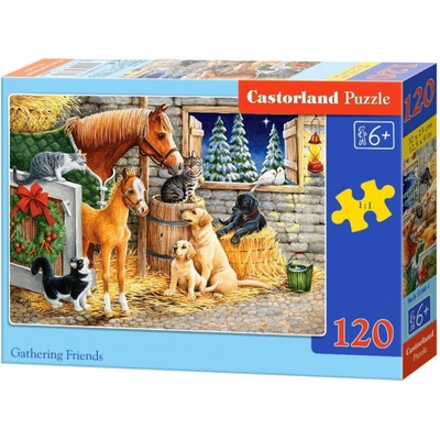 Castorland Setkání přátel ve stáji 120 dílků