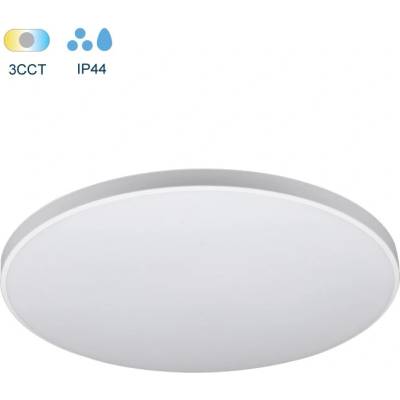 VITO LED ПЛАФОН VITO SATURN 32W 3000K - 6500K 2880LM IP44 ф380x60мм 2 РИНГА БЯЛ/ЧЕРЕН (2027031)