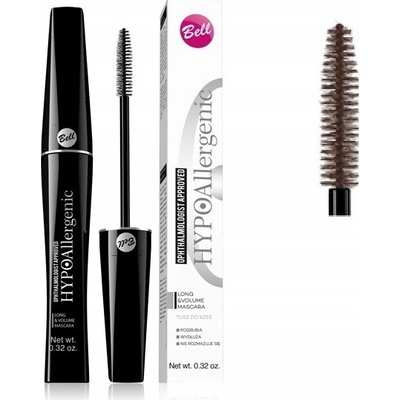 Bell Hypoallergenic objemová a prodlužující řasenka 20 Brown 9 g