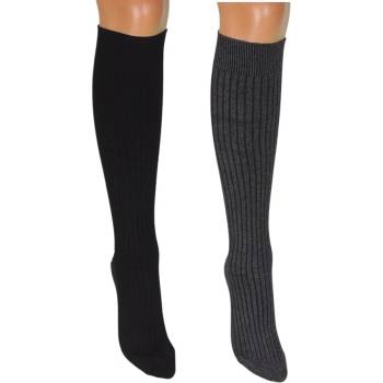 Комплект 2 чифта дамски 3/4 чорапи на райе