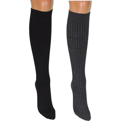 Комплект 2 чифта дамски 3/4 чорапи на райе