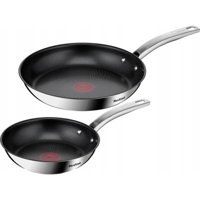 Tefal Sada pánví B817S255 Intuition Inox 20/26 cm 2 ks indukce