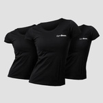 GymBeam Дамски тениски 3Pack Black S - 3pack