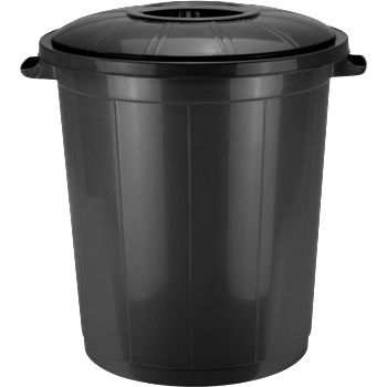 HORECANO cleaning-Кош за смет с капак 50l ЧЕРЕН (hc-33483) (0133483)