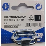 Vorman КАРАБИНА ОВАЛ С ГАЙКА 3.5mm 29/5x10 2БР (4003984662819)