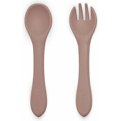 Petite&Mars Take&Match Silicone Cutlery príbor Velvet Latte 6m+ 2 ks