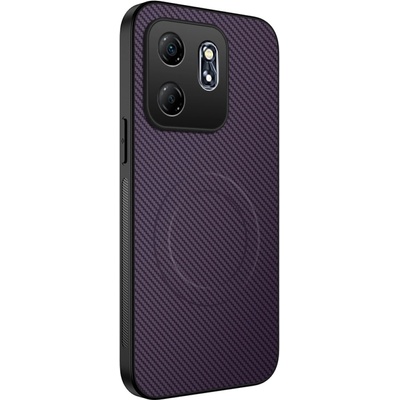 WLF gelový obal s pevnými zády a MagSafe na Oppo Reno 15 Pro 5G fialový