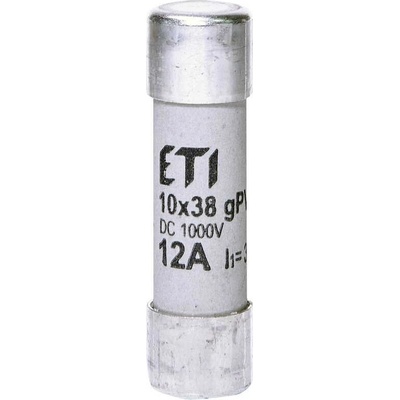 002625077 Pojistka válcová CH10x38 gPV 12A/1000V DC, ETI
