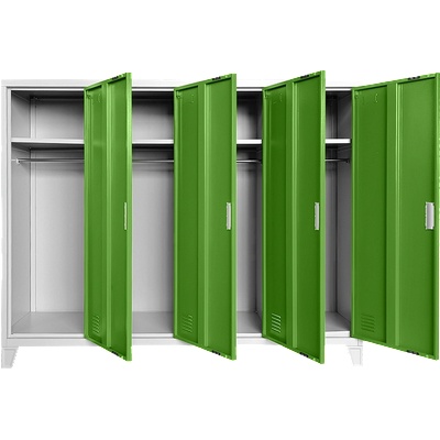 Carmen Метален шкаф Carmen CR-1605-4 JZ - Сив / зелен (3580180_5)