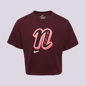 Nike Тениска G Nsw Tee Graphic Star Girl детски Дрехи Тениски FZ5562-652 Кафяв 147-158 (FZ5562-652)