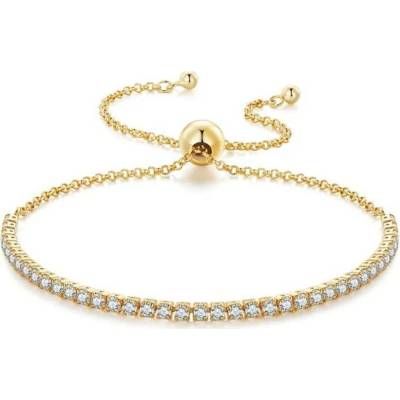 Olivie stříbrný náramek GOLD 7900
