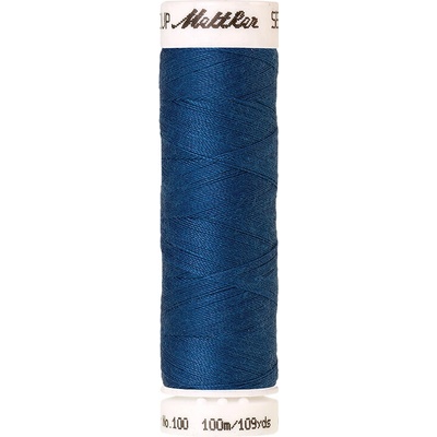 Nitě SERALON 100m na univerzální šití, polyester AMANN Mettler - více barev 6677: 0024 klasická modrá