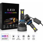  Комплект led крушки hb3 - 12v-24v 60w 6500lm 6000k canbus без грешки