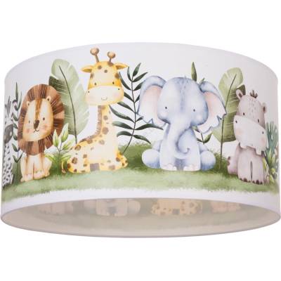 BELIS Детско таванно осветително тяло KIDS ROOM 1xE27/60W/230V, диаметър 40 см - джунгла (BE1052)