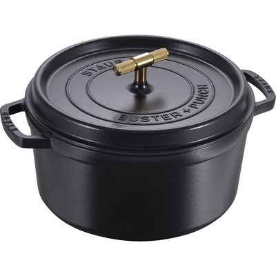 Staub Buster kulatý 28 cm 6,7 l černý