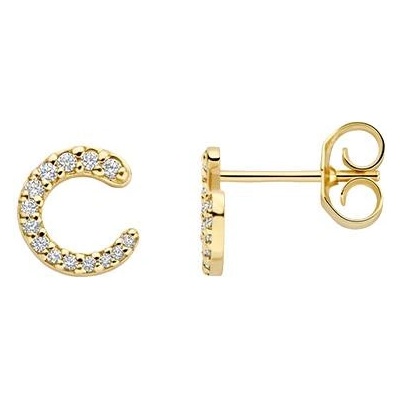 Blush Златни дамски обеци с буква Blush 7378YZI (7378YZI)