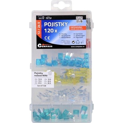 Pojistka nožová COMPASS 07528 120ks