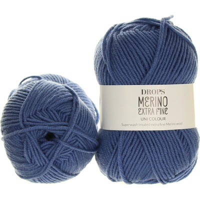 Drops Merino Extra Fine 13 modrá bouře