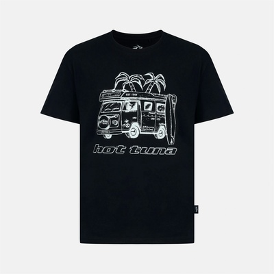 Hot Tuna Мъжка тениска Hot Tuna Crew T Shirt Mens - Black Van