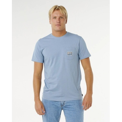 Rip Curl STREAMLINE POCKET BADGE TEE Faded Denim