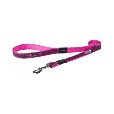 Rogz Fancy Dress Hound Dog Lead Small - Повод за кучета , Pink love 11мм/-1, 8 м. розов