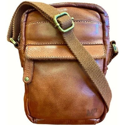 Marta Ponti pánská kožená crossbody koňaková C260016 cognac