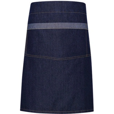 Premier Workwear Džínová zástěra střední délky PR128 Indigo Denim 70x50cm