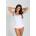 Gatta Bodywear Семпъл дамски потник, бялeh-997-white - Черен, размер s