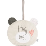 Tedsy Бебешка мека играчка и държач за залъгалка Tedsy - Мече розово, 16 cm (98153)