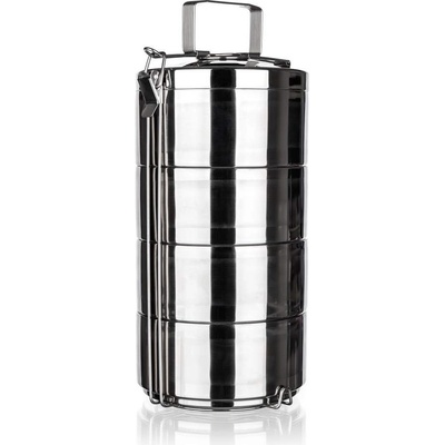 Nerezový termojídlonosič Banquet Akcent 4 patra – Zboží Mobilmania