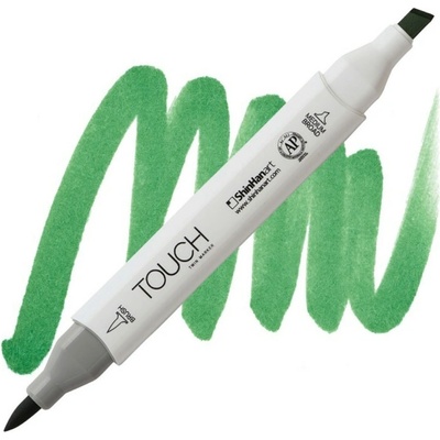 Lihová fixa TOUCH oboustranná Brush & Chisel, Vivid green (G46)