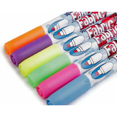 TextilCentrum.cz Stoklasa Fixy na textil 750625/3 mix barev, neon, sada 6ks