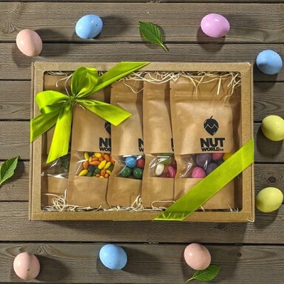 Nutworld Dárková krabice VELIKONOČNÍ Velká 5 x 100 g