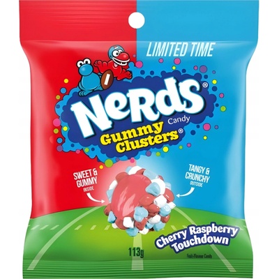 Nerds Gummy Clusters Cherry Raspberry Touchdown 113 g