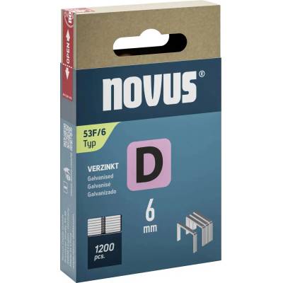 NOVUS sponky D53F, 6mm, 1200ks